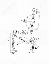 Grohe Смеситель "Eurodisc Cosmopolitan 33392002" – фотография-3