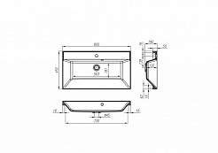 BelBagno Мебель для ванной AURORA 800 Rovere Nebrasca Nature, TCH – фотография-3