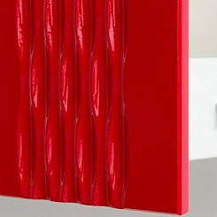 Runo Зеркало-шкаф для ванной Мира 65 красный – фотография-5