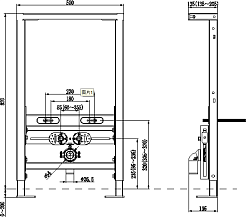 Esbano Инсталляция для подвесного биде Fram-BD – фотография-9