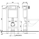 Wisa Система инсталляции для унитазов XT 83 см – фотография-4