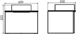 Comforty Мебель для ванной Портленд 60 9110MB подвесная дуб шоколадно-коричневый – фотография-16