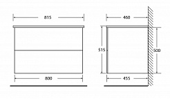 BelBagno Мебель для ванной ETNA 800 Rovere Cillegio – фотография-2