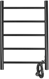Domoterm Полотенцесушитель электрический Аврора DMT 109-5 50x71 ЧРН EK R черный – фотография-1