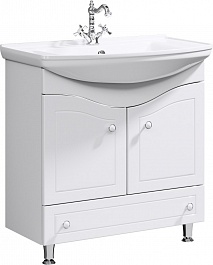 Aqwella Мебель для ванной Франческа 85, зеркало-шкаф – фотография-4