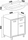 Runo Тумба под раковину Карат 70 белая – фотография-8