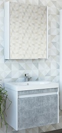 Sanflor Мебель для ванной Калипсо 60 белая, ателье светлый – фотография-1