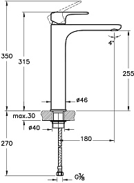 Vitra Смеситель для раковины чаши Root Round A4270726EXP медь – фотография-3