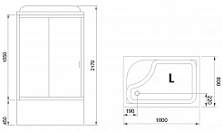 Royal Bath Душевая кабина RB 8100BP1-M левая – фотография-3