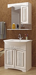 Mixline Мебель для ванной Крит 75 патина серебро – фотография-1