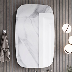 Акватон Мебель для ванной Сохо 100 R подвесная белая – фотография-12