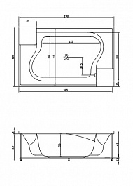 Aquatika Акриловая ванна H2O Архитектура Basic – фотография-2