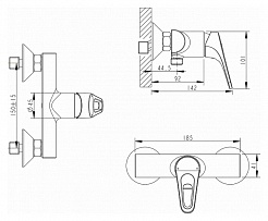 Promo Смеситель для душа Drop-D F948162C-01 – фотография-4