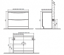 BelBagno Тумба с раковиной ANCONA-N 900 Rovere Moro – фотография-4