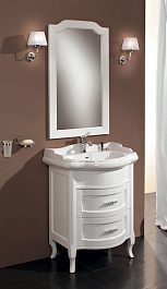 Cezares Мебель для ванной LAURA 70 Bianco Laccato Lucido, раковина Kerasan – фотография-1