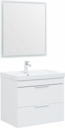 Aquanet Мебель для ванной Ирис New 70 2 ящика подвесная белая глянцевая – фотография-2