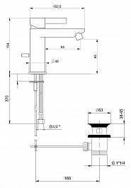 Webert Смеситель для биде DoReMi DR840102345 Simil Acciaio – фотография-2