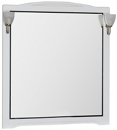 Aquanet Зеркало для ванной "Луис 100" белое (173208) – фотография-1
