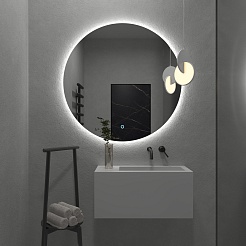 Onika Мебель для ванной Дайлер 80 подвесная графит/дуб сонома – фотография-15