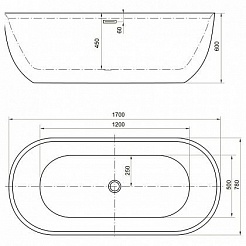 Aquanet Акриловая ванна Delight 170x78 – фотография-9