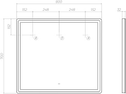 Vigo Мебель для ванной Geometry 800-0-1 подвесная белая – фотография-21