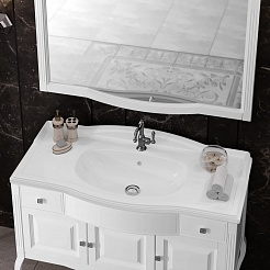 Opadiris Мебель для ванной Лаура 100 белая – фотография-7