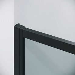 Grossman Боковая стенка Cosmo 70x195 профиль черный матовый стекло прозрачное – фотография-7