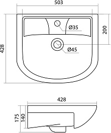 Volna Тумба с раковиной Joli 50.2D белая – фотография-13