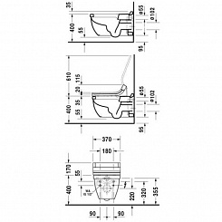 Duravit Унитаз подвесной Starck 3 2226590000 с функцией биде – фотография-3