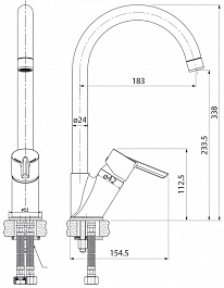 Iddis Смеситель для кухни Kitchen Line K11SB0Ji05 – фотография-4