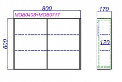 Aqwella Комплект мебели Mobi 80 белый – фотография-3