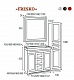 Misty Мебель для ванной Fresko 105 черная краколет – картинка-10