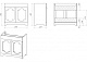 Misty Мебель для ванной Элис 90 белая патина – картинка-18