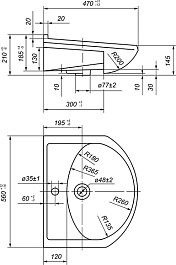 Mixline Мебель для ванной Стандарт 55 R белая – фотография-9