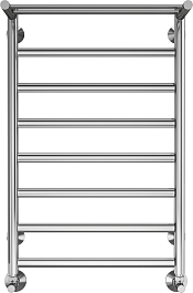 Terminus Полотенцесушитель водяной Хендрикс П8 500x800 с полкой хром – фотография-1