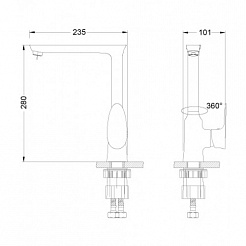 Lemark Смеситель Nero LM0205C для кухонной мойки – фотография-2