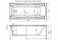 Aquanet Акриловая ванна Cariba 170 – фотография-8