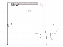 Zorg Смеситель для кухни "Clean Water ZR 334 YF" ПЕСОЧНЫЙ – фотография-2