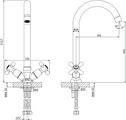 Lemark Смеситель для кухни Promotion LM6045C хром – фотография-2