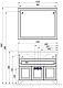Акватон Мебель для ванной "Идель 105" дуб белый, рак. Лаура – фотография-12