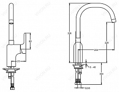 Jacob Delafon Смеситель Singulier E10877-CP – фотография-4