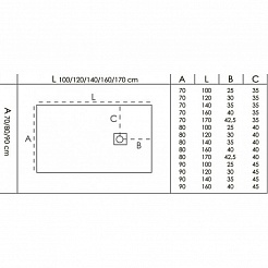 Good Door Поддон для душа Essentia 140x90 графит – фотография-2