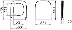 Vitra Крышка-сиденье 177-003-009 с микролифтом – фотография-2