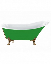 Фэма Акриловая ванна "Vittoria", ножки бронза, покрытие хром, золото или бронза – фотография-2
