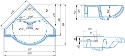 СанТа Умывальник Классик угловой – фотография-2