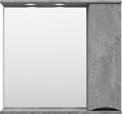 Misty Мебель для ванной Атлантик 80 R 2 ящика серый камень – фотография-4