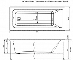 Aquanet Акриловая ванна Bright 165x70 – фотография-2