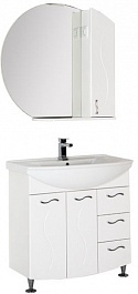 Aquanet Мебель для ванной "Моника 85" белый – фотография-7