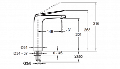 Jacob Delafon Смеситель для раковины Avid E97347-CP – фотография-2