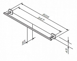 Am.Pm Полотенцедержатель Gem A90346400 – фотография-3